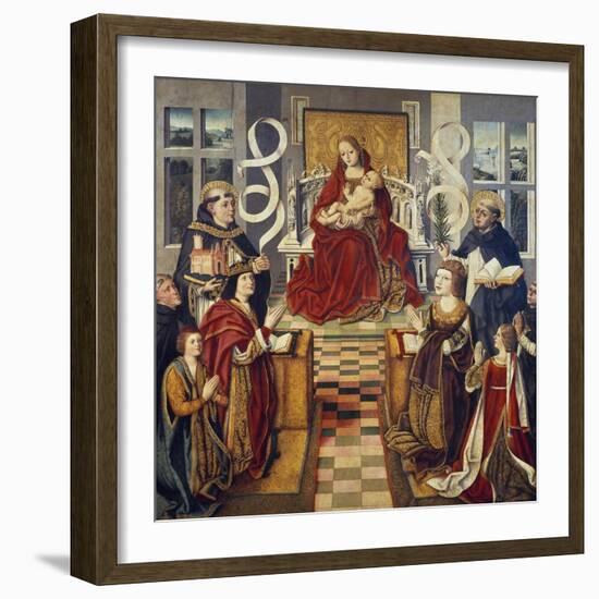 Virgin of Catholic Kings, 1490-1495-null-Framed Giclee Print