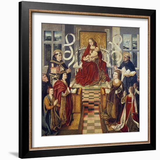 Virgin of Catholic Kings, 1490-1495-null-Framed Giclee Print