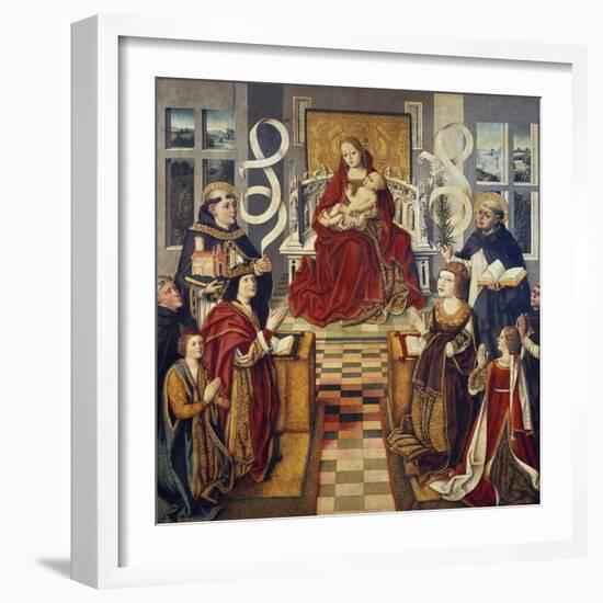 Virgin of Catholic Kings, 1490-1495-null-Framed Giclee Print