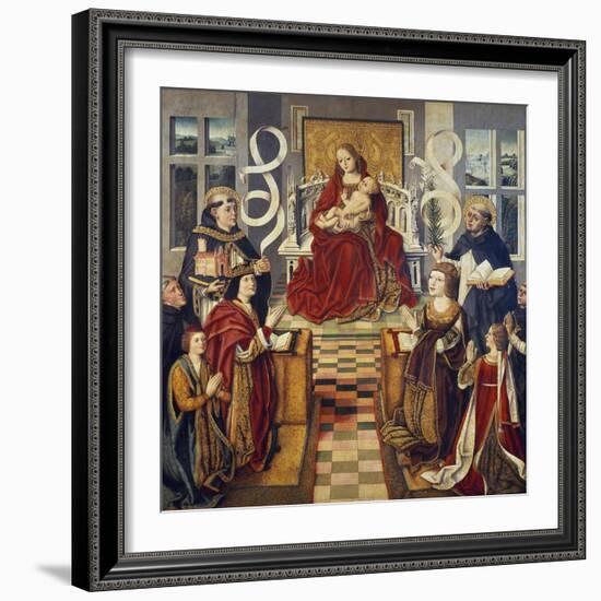 Virgin of Catholic Kings, 1490-1495-null-Framed Giclee Print