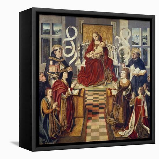 Virgin of Catholic Kings, 1490-1495-null-Framed Premier Image Canvas