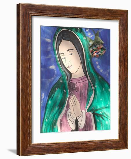 Virgin of Guadaloupe, Chimayo, New Mexico, USA-Walter Bibikow-Framed Photographic Print