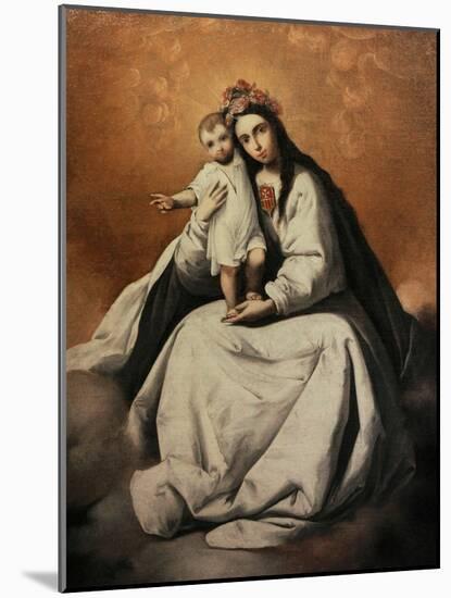 Virgin of Mercy, Second Third of the 17Th Century-Francisco de Zurbaran-Mounted Giclee Print