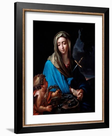 Virgin of Pain Painting by Carlo Dolci (1616-1686) 17Th Century Rome, Chiesa Del Sacro Cuore-Carlo Dolci-Framed Giclee Print