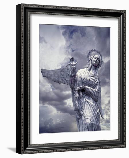 Virgin of Quito Statue on Panecillo Hill Overlooking Quito, Ecuador-Jim Zuckerman-Framed Photographic Print