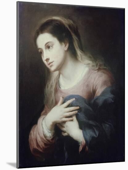 Virgin of the Annunciation-Bartolome Esteban Murillo-Mounted Giclee Print