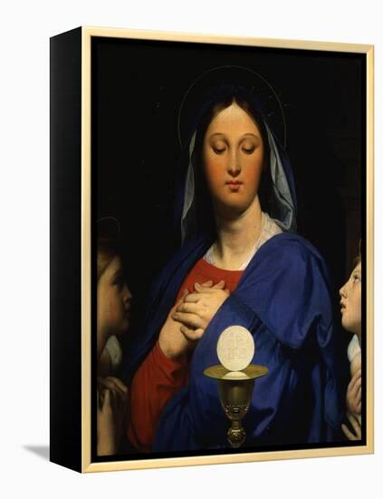 Virgin of the Eucharist 1866-Jean-Auguste-Dominique Ingres-Framed Premier Image Canvas