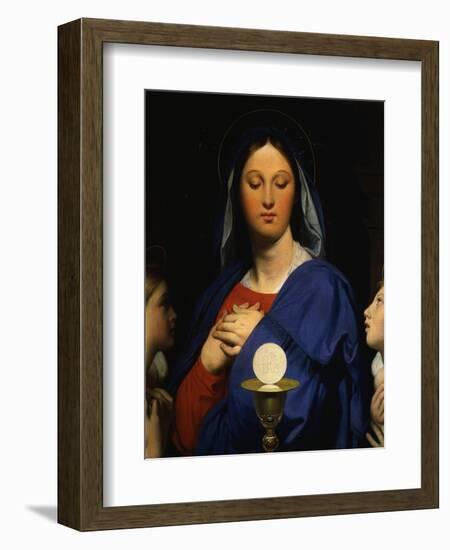 Virgin of the Eucharist 1866-Jean-Auguste-Dominique Ingres-Framed Giclee Print