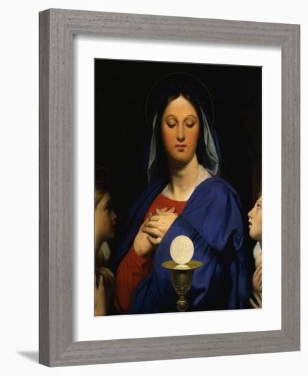 Virgin of the Eucharist 1866-Jean-Auguste-Dominique Ingres-Framed Giclee Print