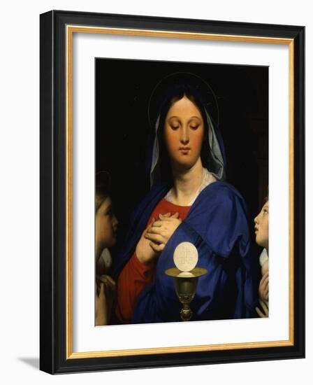 Virgin of the Eucharist 1866-Jean-Auguste-Dominique Ingres-Framed Giclee Print