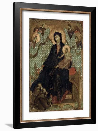 Virgin of the Franciscans, c.1300-Duccio di Buoninsegna-Framed Giclee Print