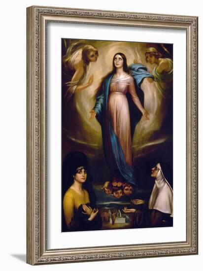 Virgin of the Lanterns, 1928-Julio Romero de Torres-Framed Giclee Print