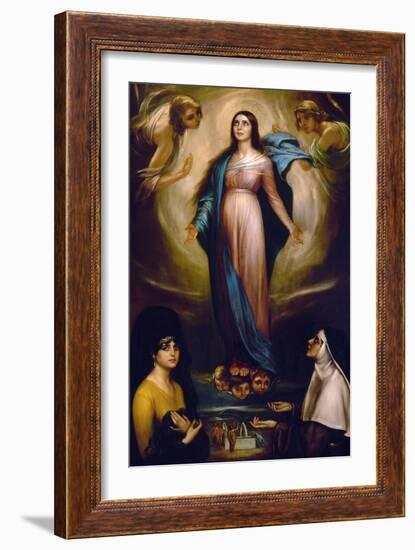 Virgin of the Lanterns, 1928-Julio Romero de Torres-Framed Giclee Print