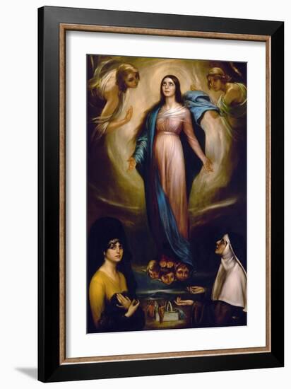 Virgin of the Lanterns, 1928-Julio Romero de Torres-Framed Giclee Print