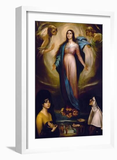 Virgin of the Lanterns, 1928-Julio Romero de Torres-Framed Giclee Print