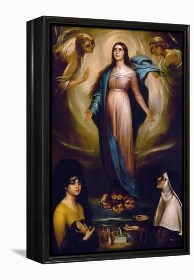 Virgin of the Lanterns, 1928-Julio Romero de Torres-Framed Premier Image Canvas