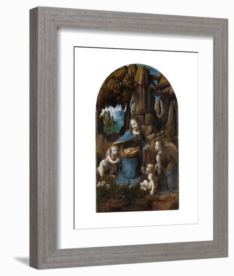 Virgin of the Rocks, 1503-1506-Leonardo Da Vinci-Framed Art Print