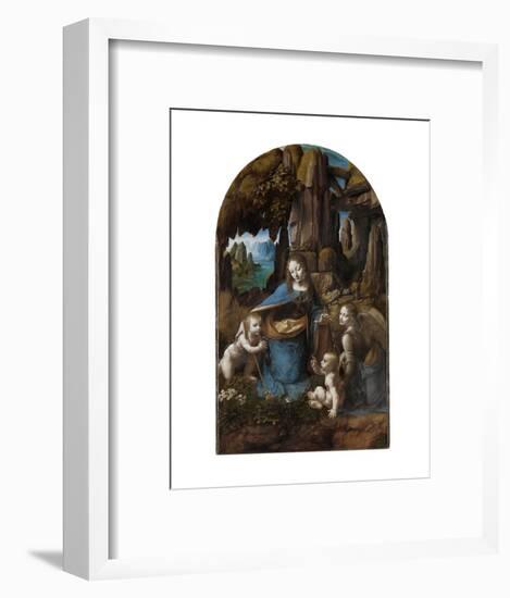 Virgin of the Rocks, 1503-1506-Leonardo Da Vinci-Framed Art Print