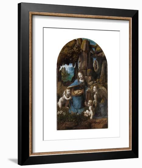 Virgin of the Rocks, 1503-1506-Leonardo Da Vinci-Framed Art Print