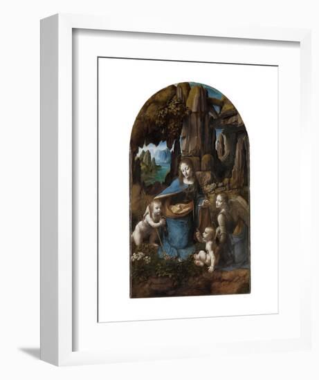 Virgin of the Rocks, 1503-1506-Leonardo Da Vinci-Framed Art Print