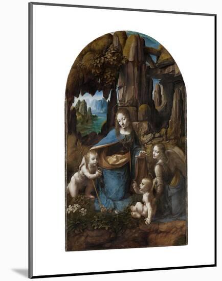 Virgin of the Rocks, 1503-1506-Leonardo Da Vinci-Mounted Art Print