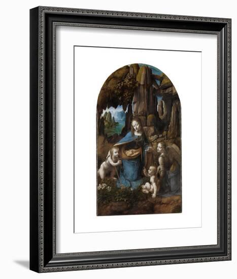 Virgin of the Rocks, 1503-1506-Leonardo Da Vinci-Framed Art Print