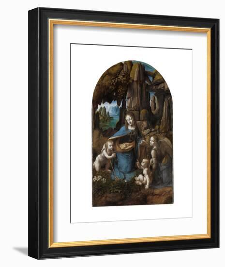 Virgin of the Rocks, 1503-1506-Leonardo Da Vinci-Framed Art Print