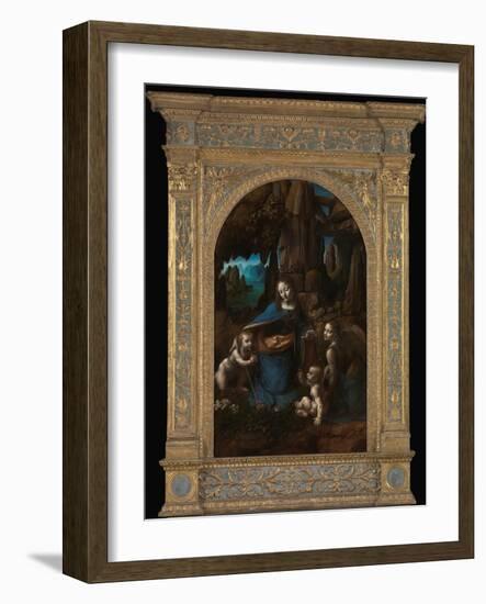 Virgin of the Rocks-Leonardo da Vinci-Framed Photographic Print