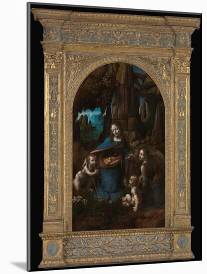 Virgin of the Rocks-Leonardo da Vinci-Mounted Photographic Print