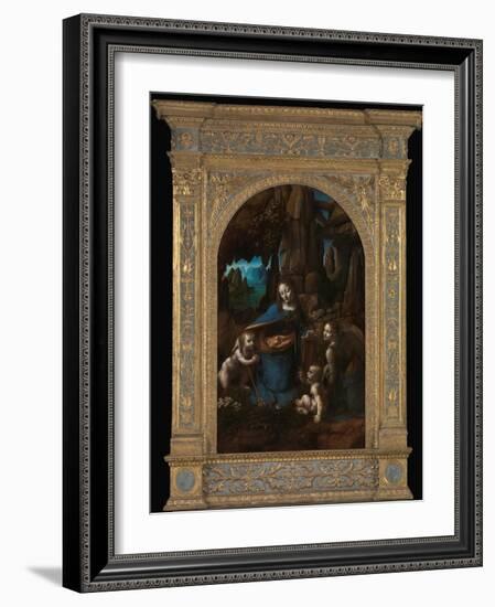 Virgin of the Rocks-Leonardo da Vinci-Framed Photographic Print