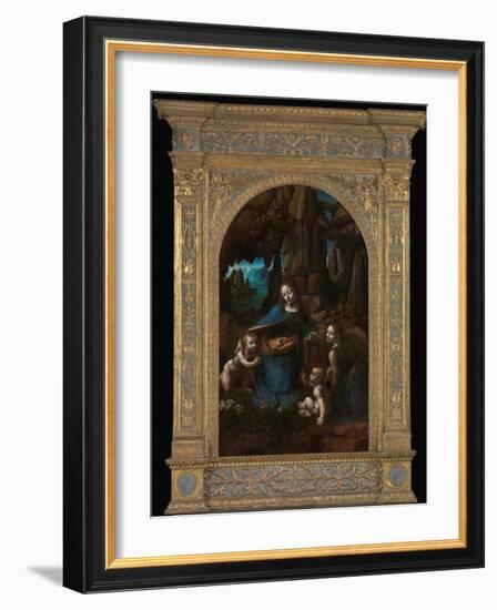 Virgin of the Rocks-Leonardo da Vinci-Framed Photographic Print