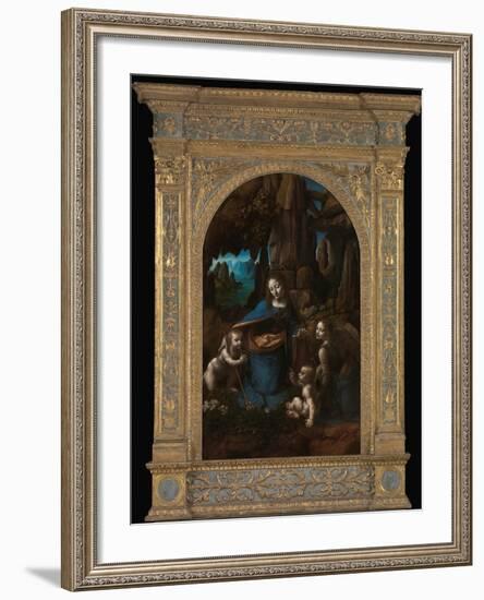 Virgin of the Rocks-Leonardo da Vinci-Framed Photographic Print