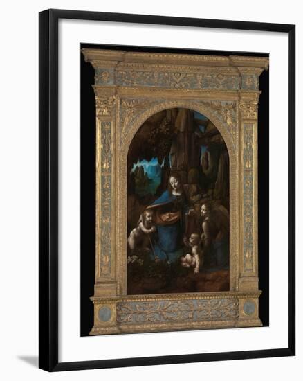 Virgin of the Rocks-Leonardo da Vinci-Framed Photographic Print