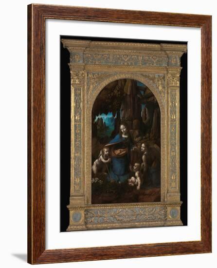 Virgin of the Rocks-Leonardo da Vinci-Framed Photographic Print