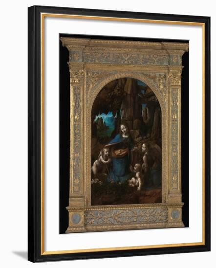 Virgin of the Rocks-Leonardo da Vinci-Framed Photographic Print