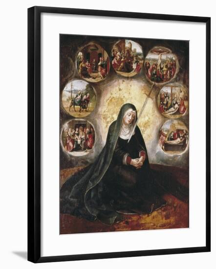 Virgin of the Seven Sorrow-null-Framed Art Print