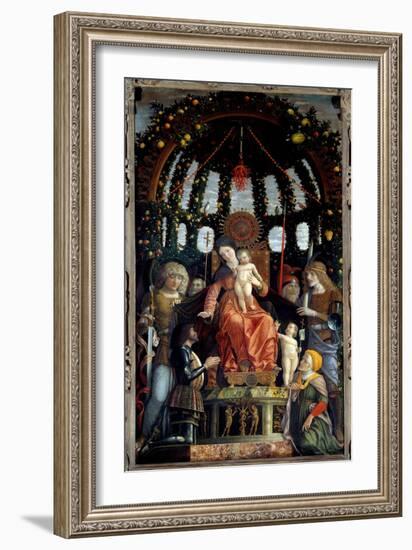 Virgin of Victory (Pala Della Vittoria) (Madonna Della Vittoria). the Virgin Mary is Represented: S-Andrea Mantegna-Framed Giclee Print