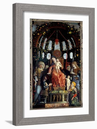 Virgin of Victory (Pala Della Vittoria) (Madonna Della Vittoria). the Virgin Mary is Represented: S-Andrea Mantegna-Framed Giclee Print