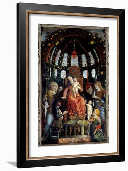 Virgin of Victory (Pala Della Vittoria) (Madonna Della Vittoria). the Virgin Mary is Represented: S-Andrea Mantegna-Framed Giclee Print