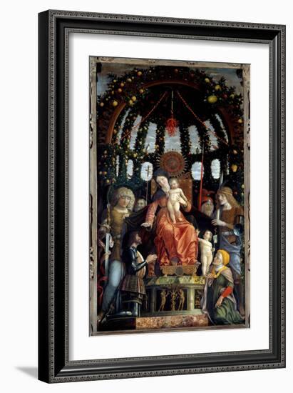 Virgin of Victory (Pala Della Vittoria) (Madonna Della Vittoria). the Virgin Mary is Represented: S-Andrea Mantegna-Framed Giclee Print