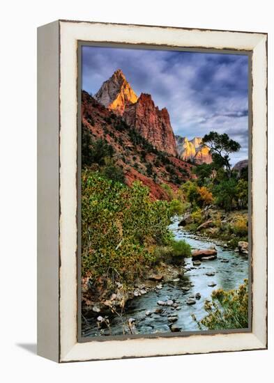 Virgin River Morning View, Zion National Park, Utah-Vincent James-Framed Premier Image Canvas