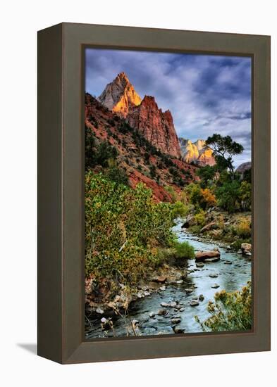 Virgin River Morning View, Zion National Park, Utah-Vincent James-Framed Premier Image Canvas