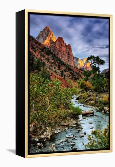 Virgin River Morning View, Zion National Park, Utah-Vincent James-Framed Premier Image Canvas