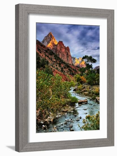 Virgin River Morning View, Zion National Park, Utah-Vincent James-Framed Photographic Print