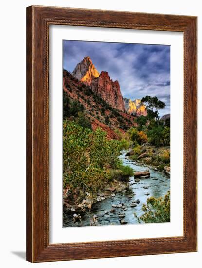 Virgin River Morning View, Zion National Park, Utah-Vincent James-Framed Photographic Print