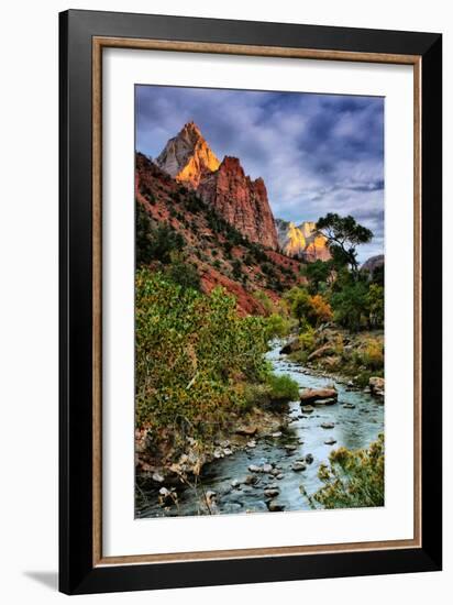 Virgin River Morning View, Zion National Park, Utah-Vincent James-Framed Photographic Print