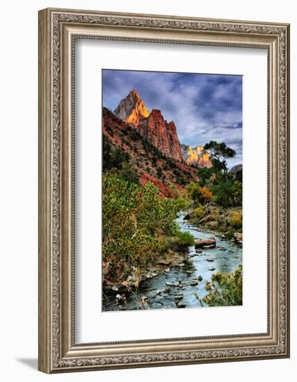 Virgin River Morning View, Zion National Park, Utah-Vincent James-Framed Photographic Print