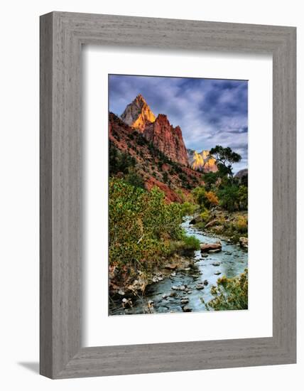 Virgin River Morning View, Zion National Park, Utah-Vincent James-Framed Photographic Print