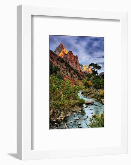 Virgin River Morning View, Zion National Park, Utah-Vincent James-Framed Photographic Print