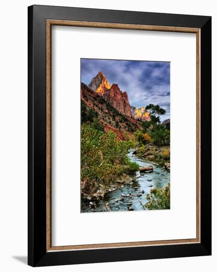 Virgin River Morning View, Zion National Park, Utah-Vincent James-Framed Photographic Print